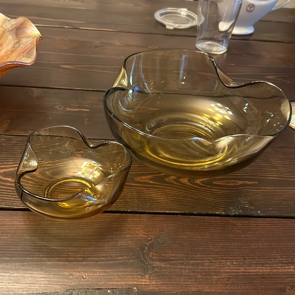 Vintage Chip and Dip Bowl